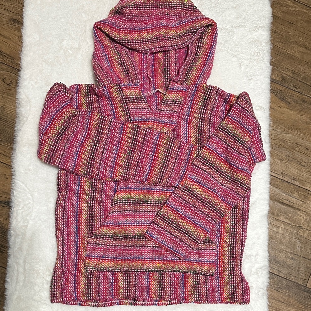 MEXICANA Vibrant Striped Women's Cowl Sweater